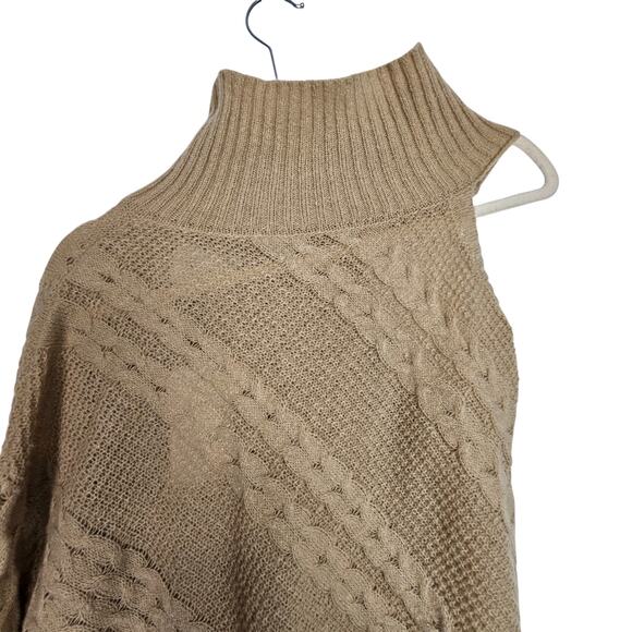 Revolve Line & Dot Bijou Top Cable Knit Sweater Size S One Shoulder ASO Today - Picture 3 of 11